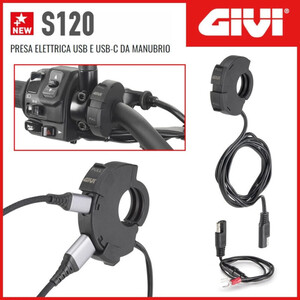 Presa Elettrica GIVI - Cod.S120 (USB + TYPE C)